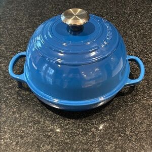 Le Creuset Vibrant Blue Cast Iron bread oven
